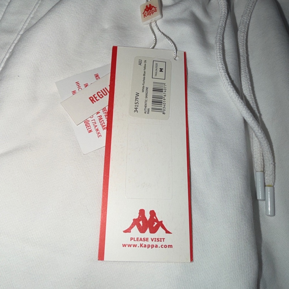 Kappa White Logo Sweat Shorts – New With Tags - Picture 3 of 5